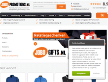 Tablet Screenshot of jobopromotions.nl